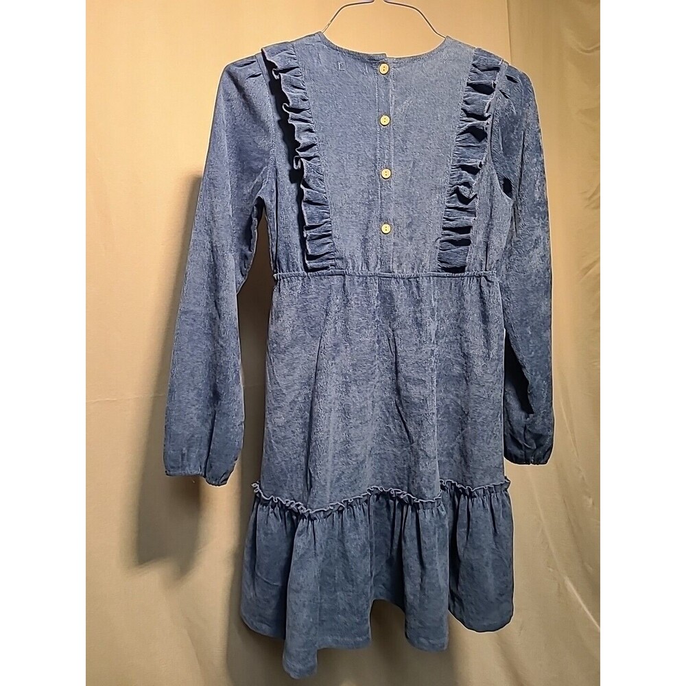 Arshiner Girl's L/S Party Dress Blue Size 14yrs (160cm) - Picture 5 of 8